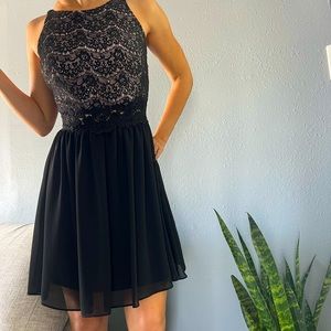 IN Chiffon Dress Lace Top Dress Size 3 Party Night Dress Cocktail